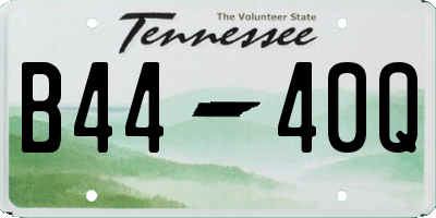TN license plate B4440Q