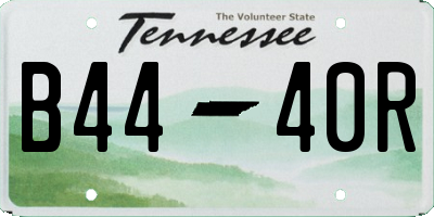 TN license plate B4440R
