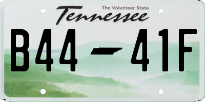 TN license plate B4441F