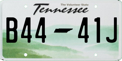 TN license plate B4441J