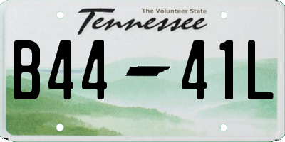 TN license plate B4441L