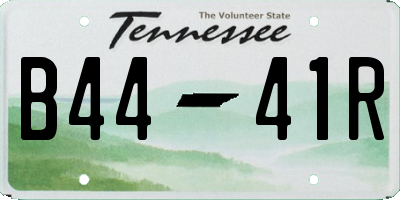 TN license plate B4441R