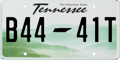 TN license plate B4441T