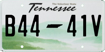 TN license plate B4441V