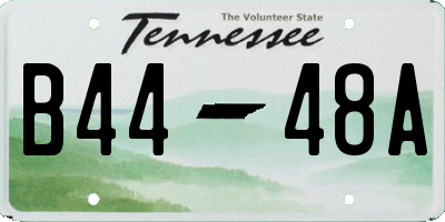 TN license plate B4448A