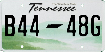 TN license plate B4448G