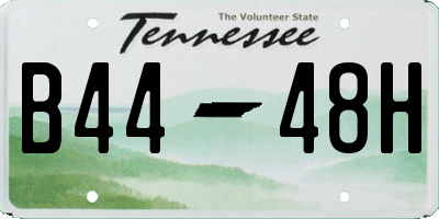 TN license plate B4448H