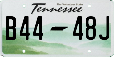 TN license plate B4448J