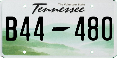 TN license plate B4448O
