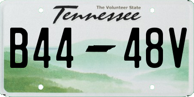 TN license plate B4448V