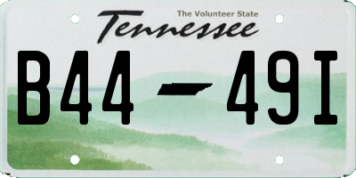 TN license plate B4449I