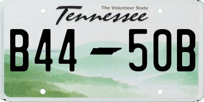 TN license plate B4450B