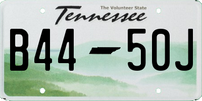 TN license plate B4450J