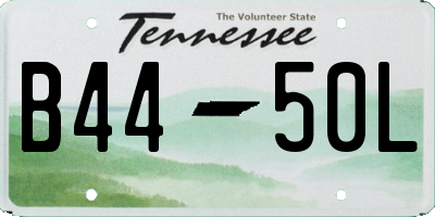 TN license plate B4450L