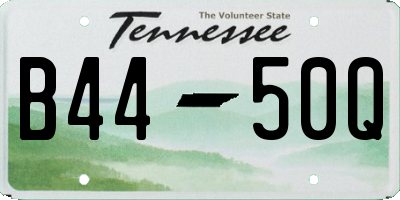 TN license plate B4450Q