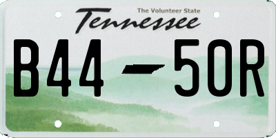 TN license plate B4450R