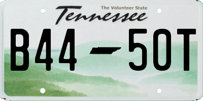 TN license plate B4450T