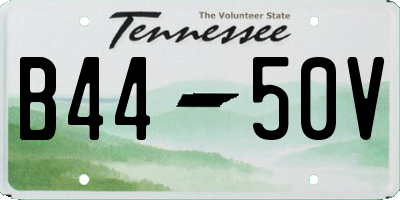 TN license plate B4450V