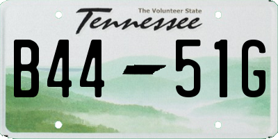 TN license plate B4451G
