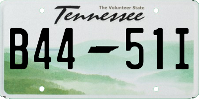 TN license plate B4451I