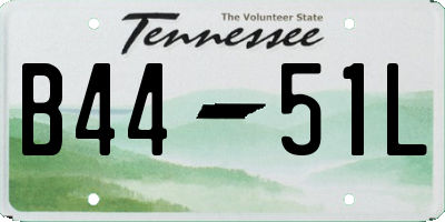TN license plate B4451L