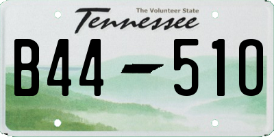 TN license plate B4451O