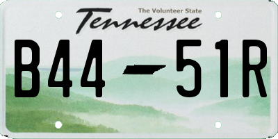 TN license plate B4451R