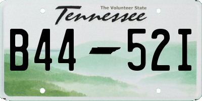 TN license plate B4452I