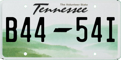 TN license plate B4454I