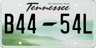 TN license plate B4454L