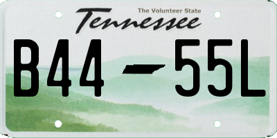 TN license plate B4455L