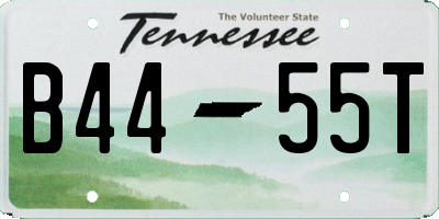 TN license plate B4455T