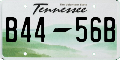 TN license plate B4456B