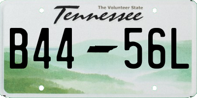 TN license plate B4456L