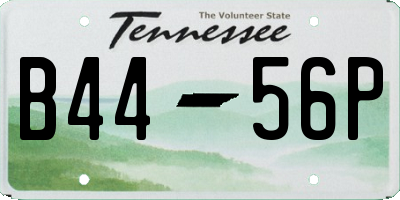 TN license plate B4456P