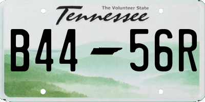 TN license plate B4456R