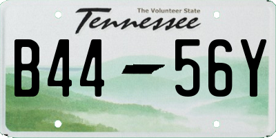 TN license plate B4456Y