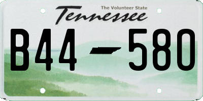 TN license plate B4458O