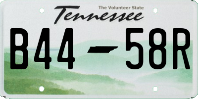 TN license plate B4458R
