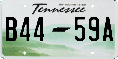 TN license plate B4459A