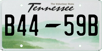 TN license plate B4459B
