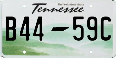 TN license plate B4459C