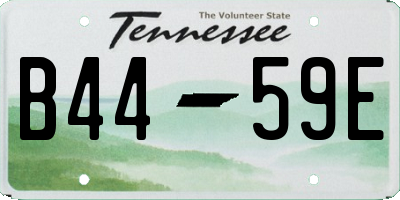 TN license plate B4459E