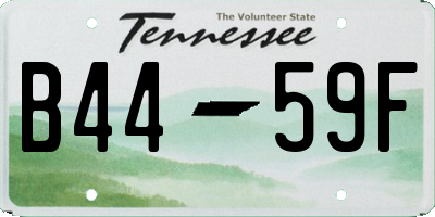 TN license plate B4459F