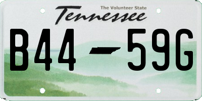 TN license plate B4459G