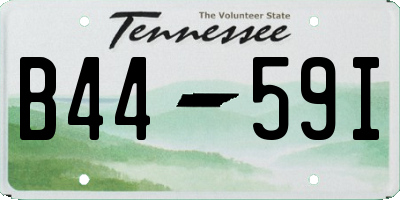 TN license plate B4459I