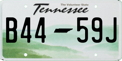 TN license plate B4459J