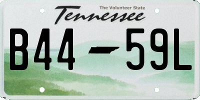 TN license plate B4459L