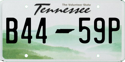 TN license plate B4459P