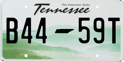 TN license plate B4459T